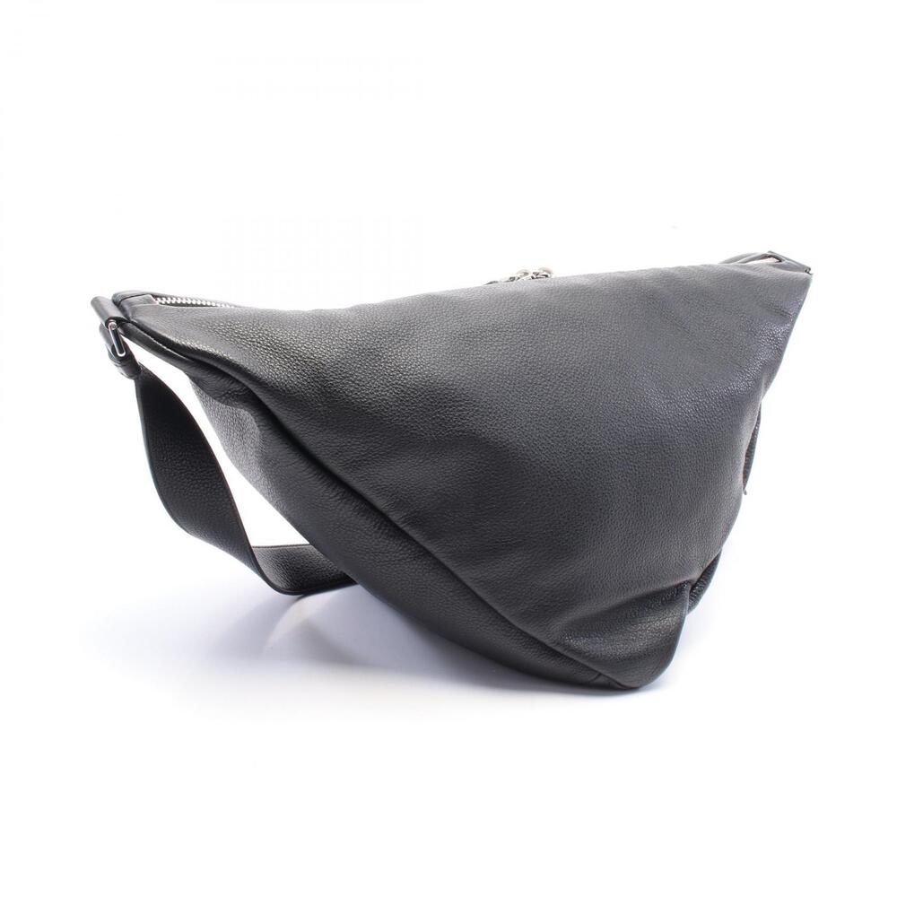Prada VIT DAINO Triangle Shoulder Bag Leather Black